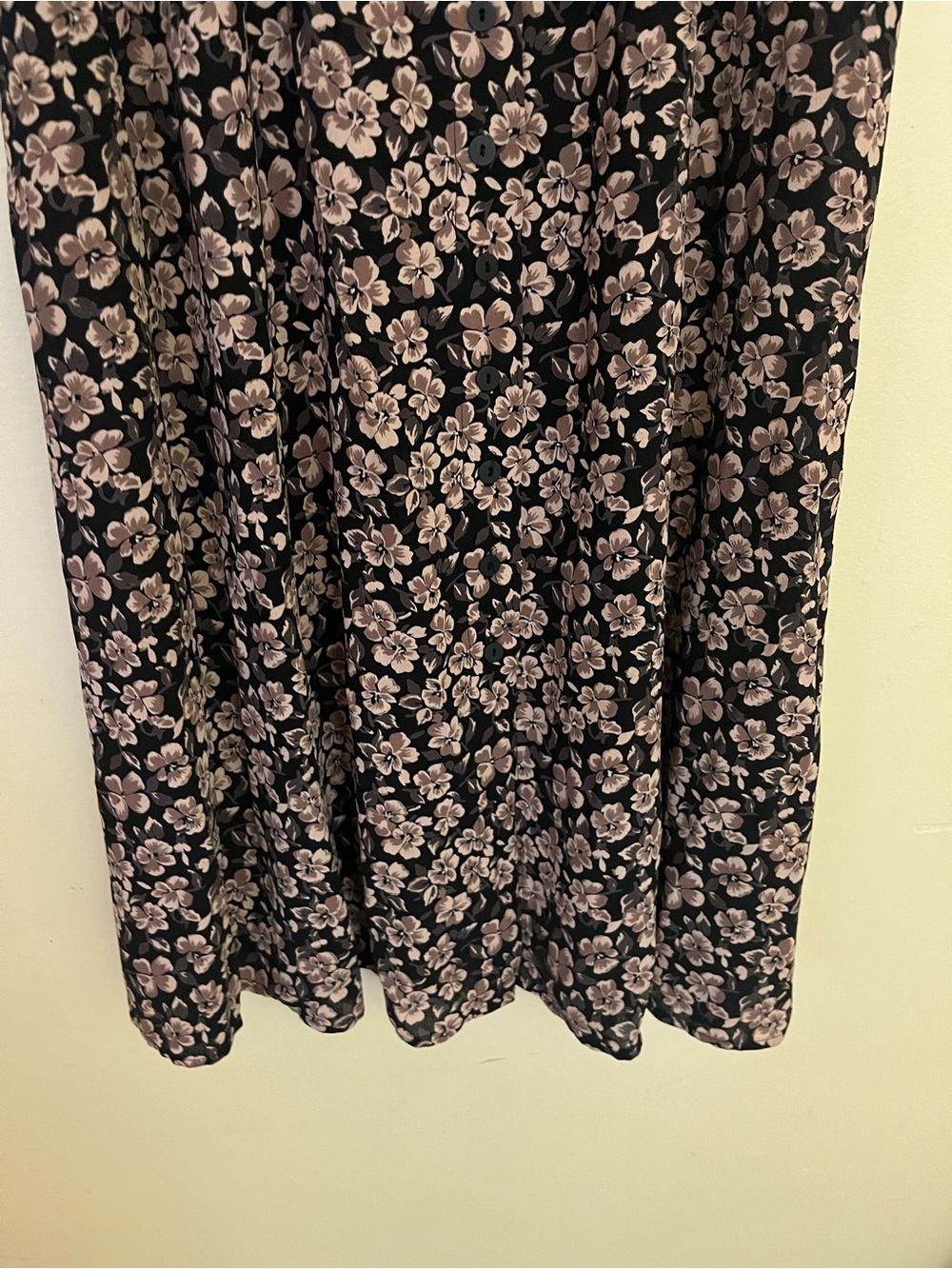 Kenar Studio Woman’s Brown Black Floral Womens Button Front Maxi Skirt Size 10 - Picture 6 of 8